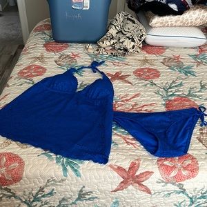 EUC Mossimo tankini in cobalt blue